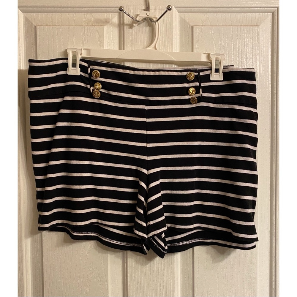 Forever 21+ Striped Matelot Shorts